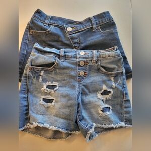 Wonder Nation Girls 6/6X Jean Shorts Bundle